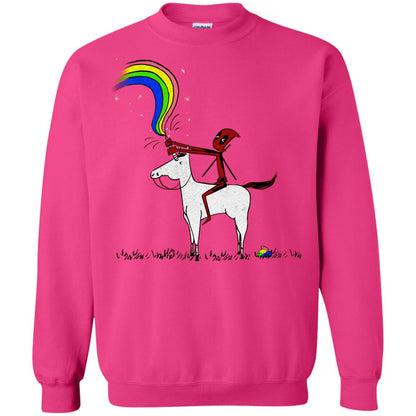 Deadpool With Unicorn Movie T-shirt Heliconia