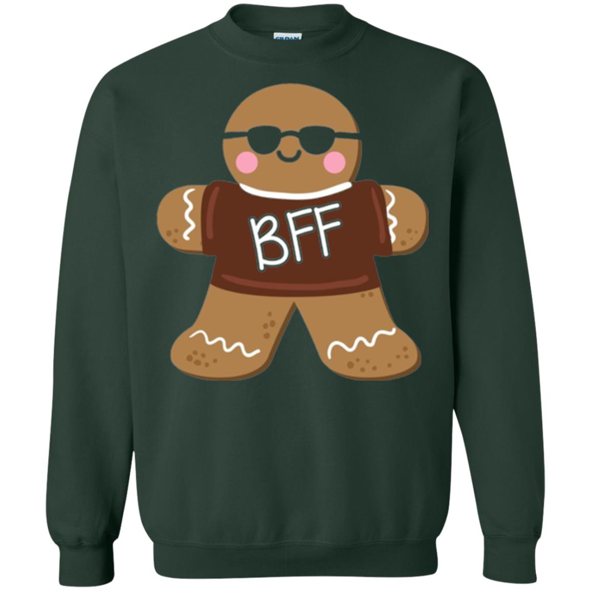 Gingerbread T-shirt Best Friend Forever Forest Green