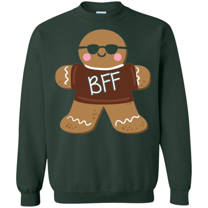Gingerbread T-shirt Best Friend Forever Forest Green