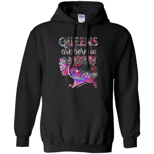 Birthday T-shirt Queens Are Born In March Black