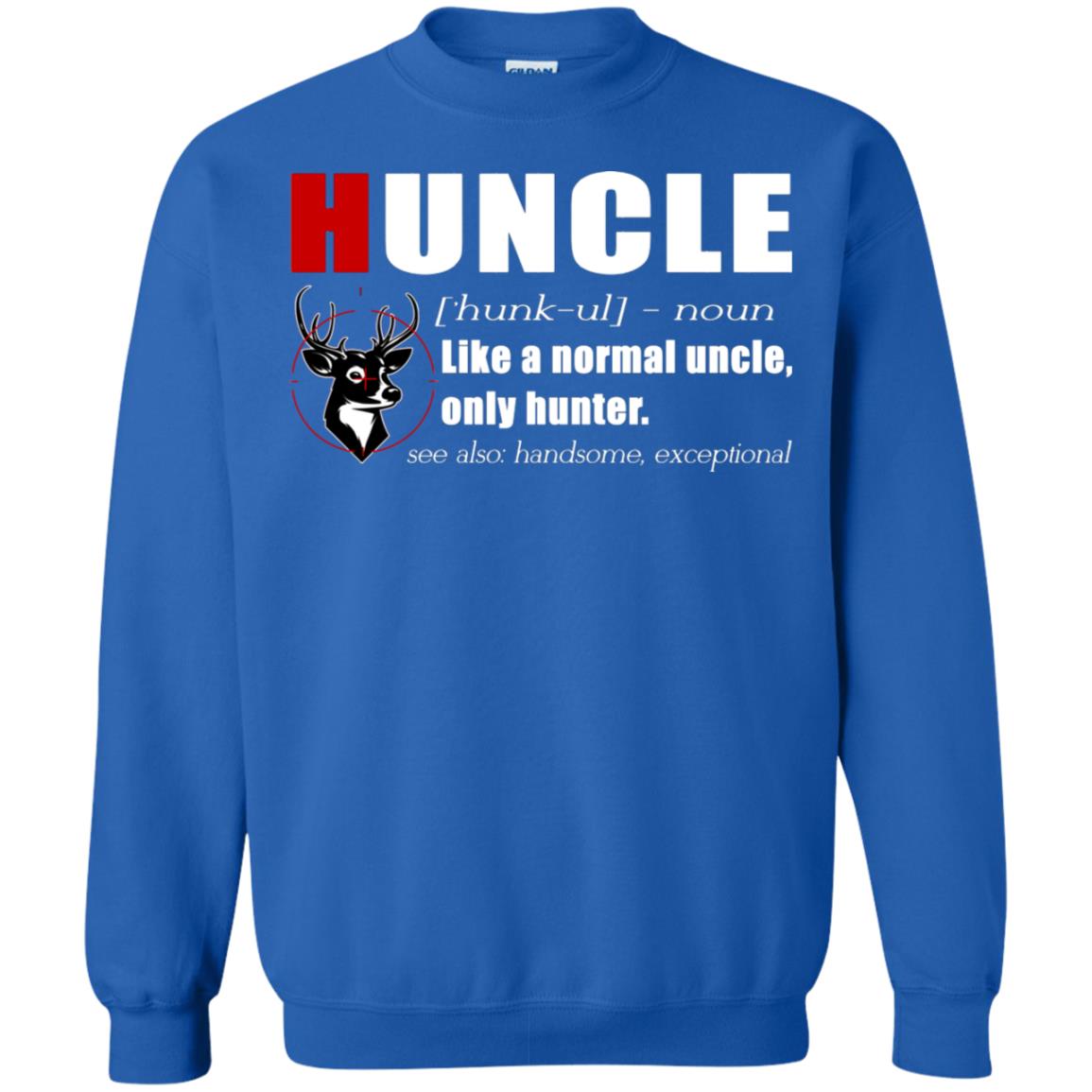 Huncle Definition Like A Normal Uncle Only Hunter Hunting Uncle Gift Shirt For Mens Royal