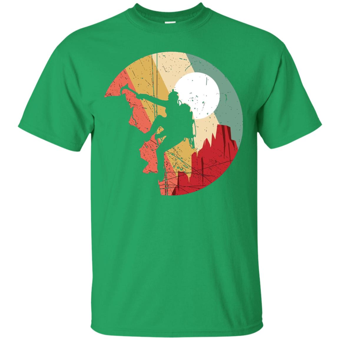 Rock Climbing Mountain Climbing Lover T-shirt Irish Green