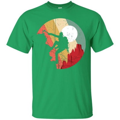 Rock Climbing Mountain Climbing Lover T-shirt Irish Green