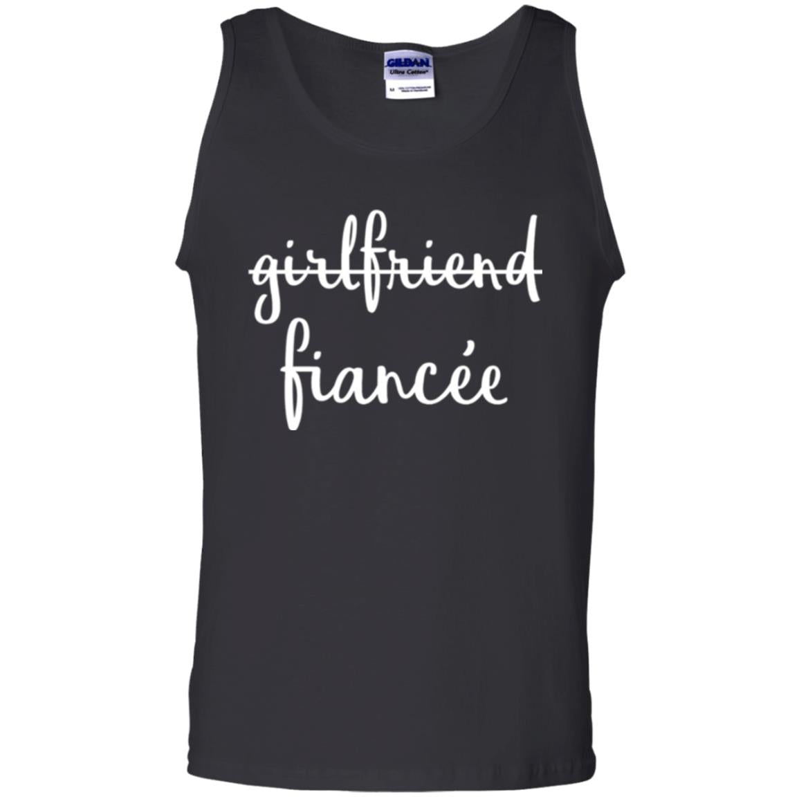 Fiance Engagement Party T-shirt Girlfriend Fiancee Black