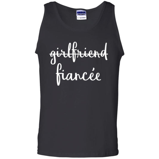 Fiance Engagement Party T-shirt Girlfriend Fiancee Black