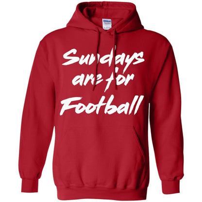 Football Lover T-shirt Sundays Are For Football Red