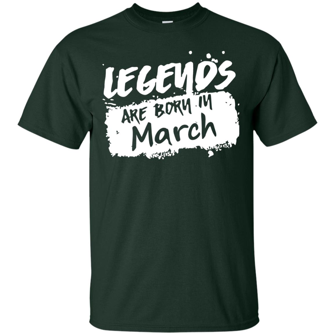 March Birthday Shirt Legends Are Born In March Forest