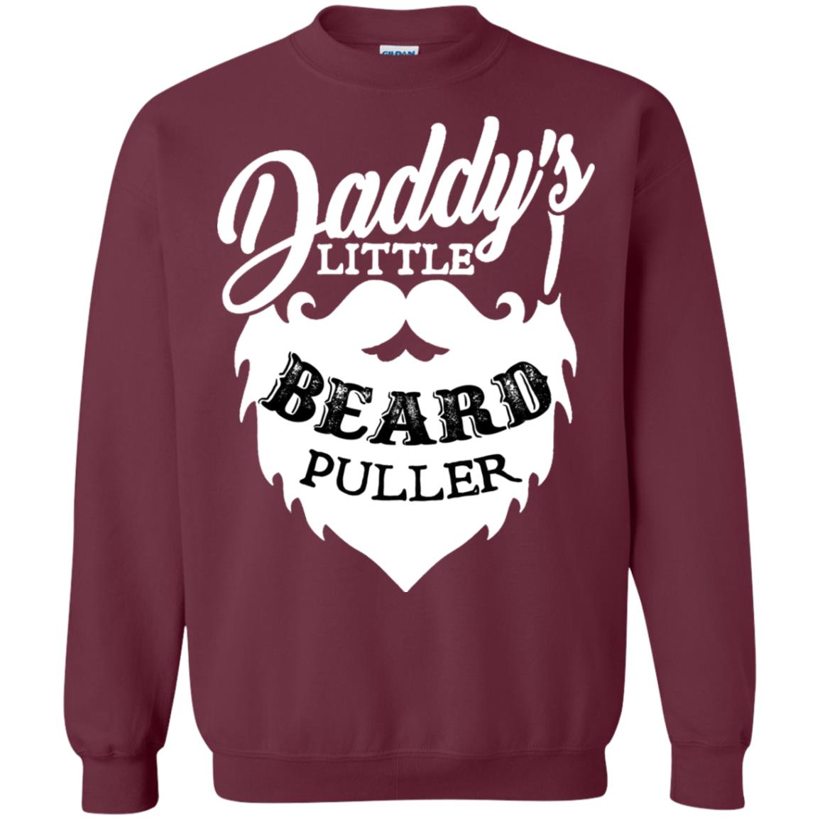 Daddy's Little Beard Puller Kid Shirt Maroon