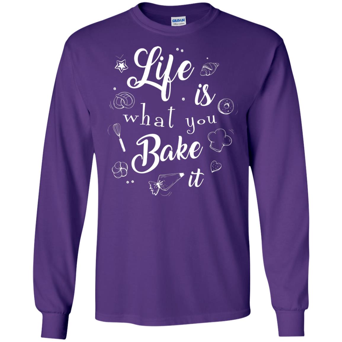 Baker T-shirt Life Is What You Bake It Purple