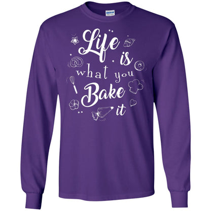 Baker T-shirt Life Is What You Bake It Purple