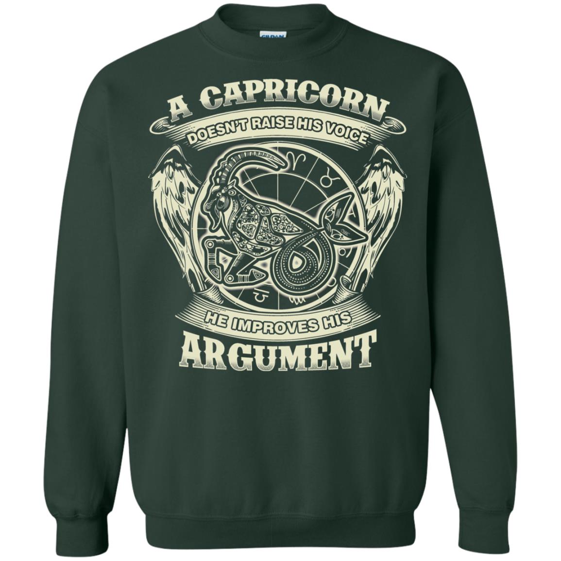 Capricorn Dosent Raise His Voice He Improve His Argument Forest Green