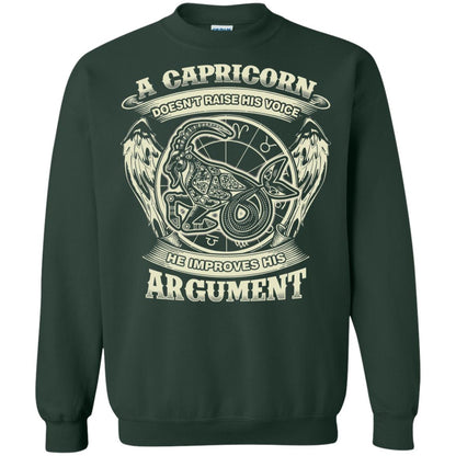 Capricorn Dosent Raise His Voice He Improve His Argument Forest Green