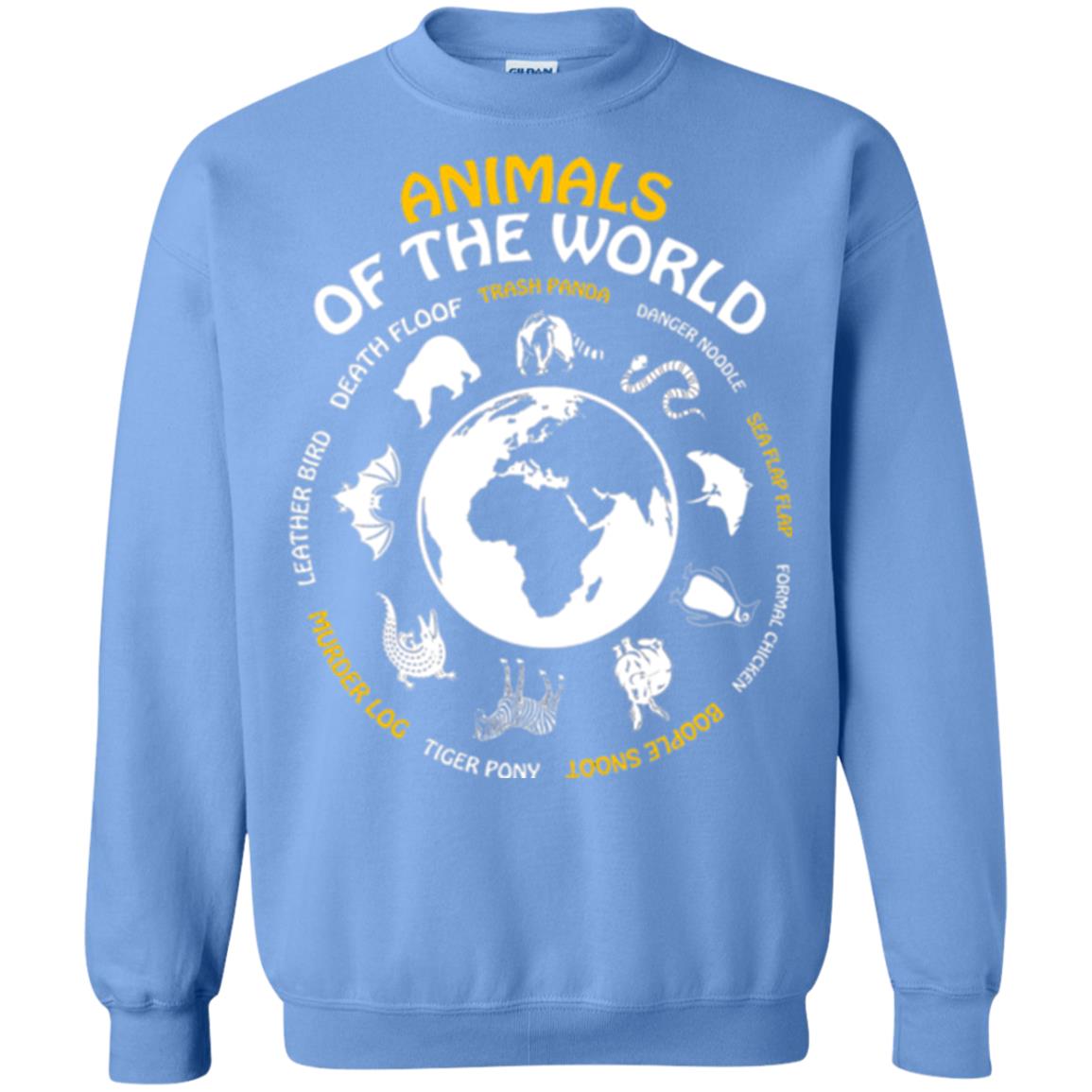 Save The Animals T-shirt Rare Animals Of The World Carolina Blue