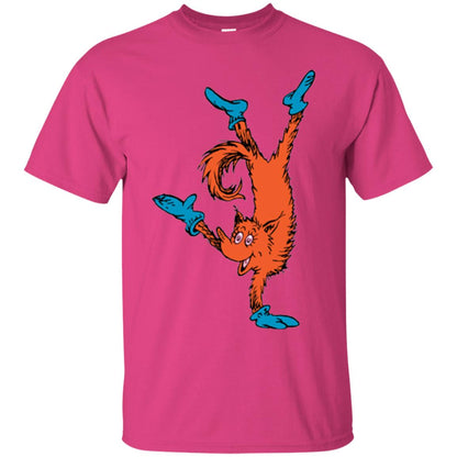 Dr. Seuss Fox In Socks Handstand Book Lover T-shirt Heliconia