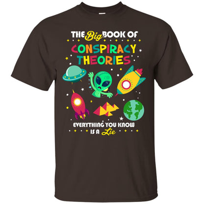 The Big Book Of Conspiracy Theories T-shirt Dark Chocolate