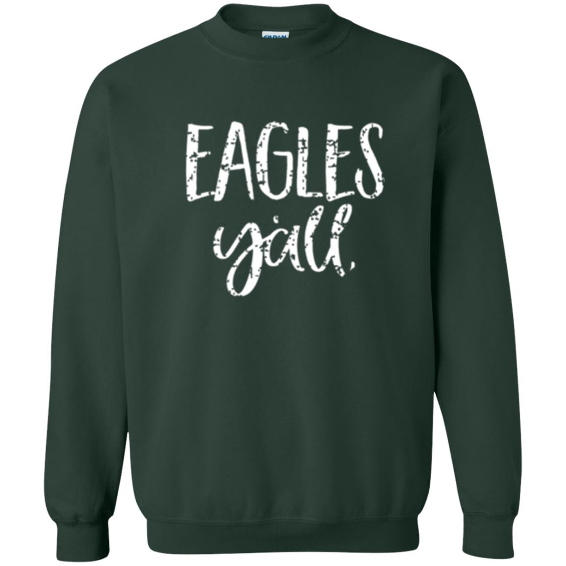 Eagles Y_all Flying Eagles T-shirt Forest Green