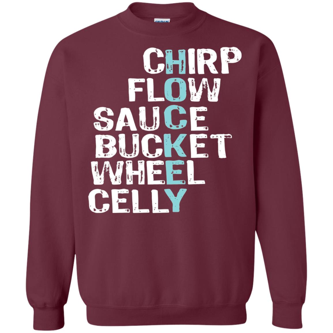 Eat Sleep Hockey Flow Celly Sauce Bucket Flow Wheel Shirt Maroon