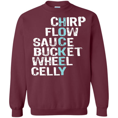 Eat Sleep Hockey Flow Celly Sauce Bucket Flow Wheel Shirt Maroon