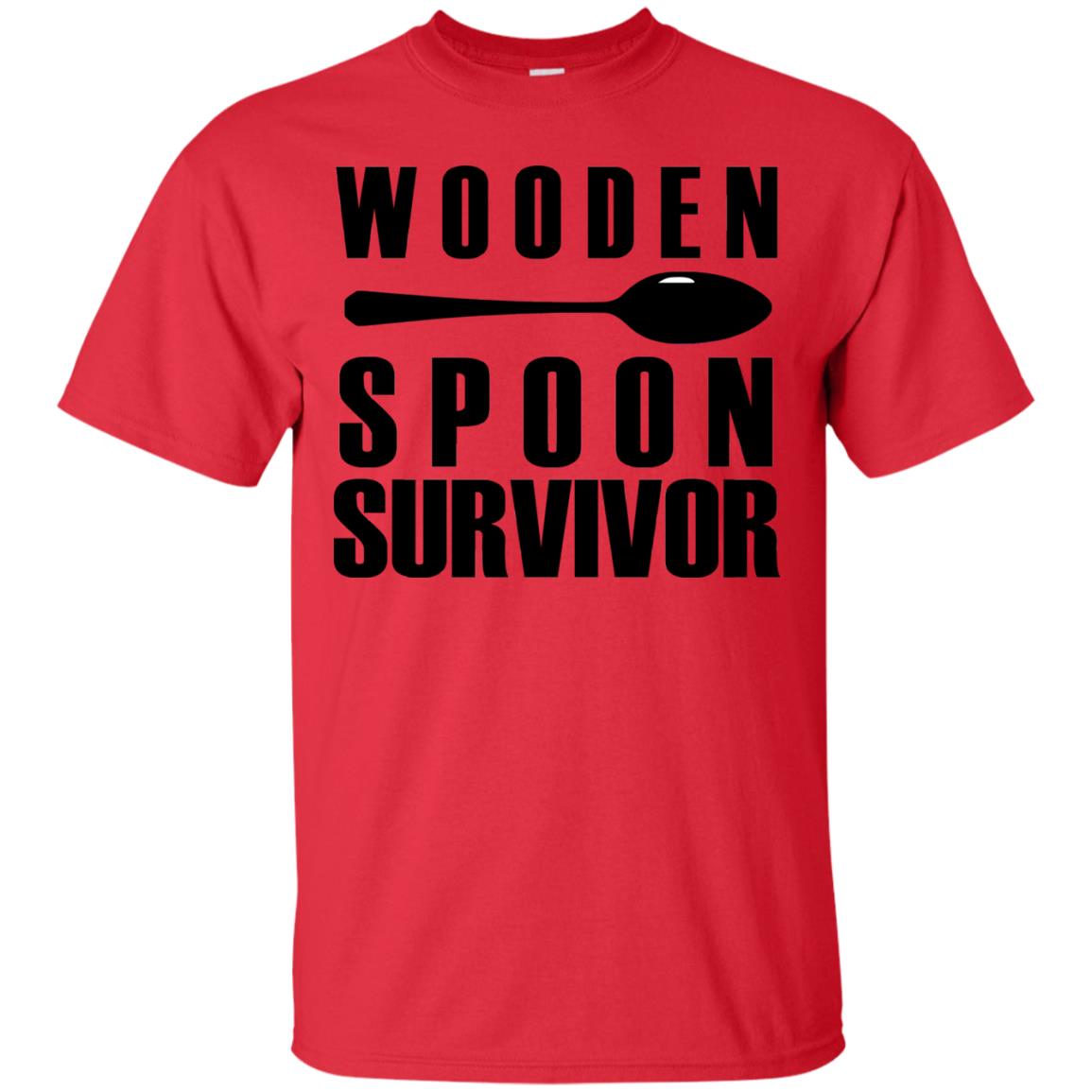 Wooden Spoons Survivor Shirt Red