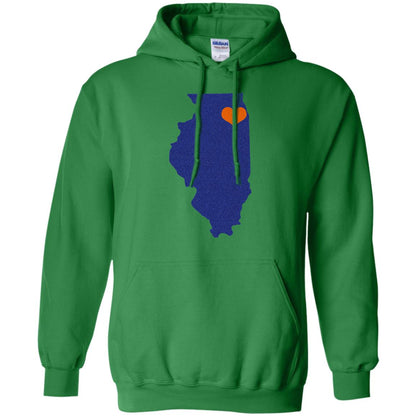Football T-shirt Chicago Illinois Heart Irish Green