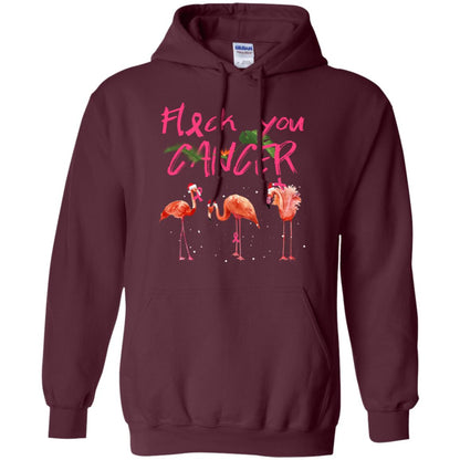 Flock You Cancer Breast Cancer Awareness Gift Shirt Maroon