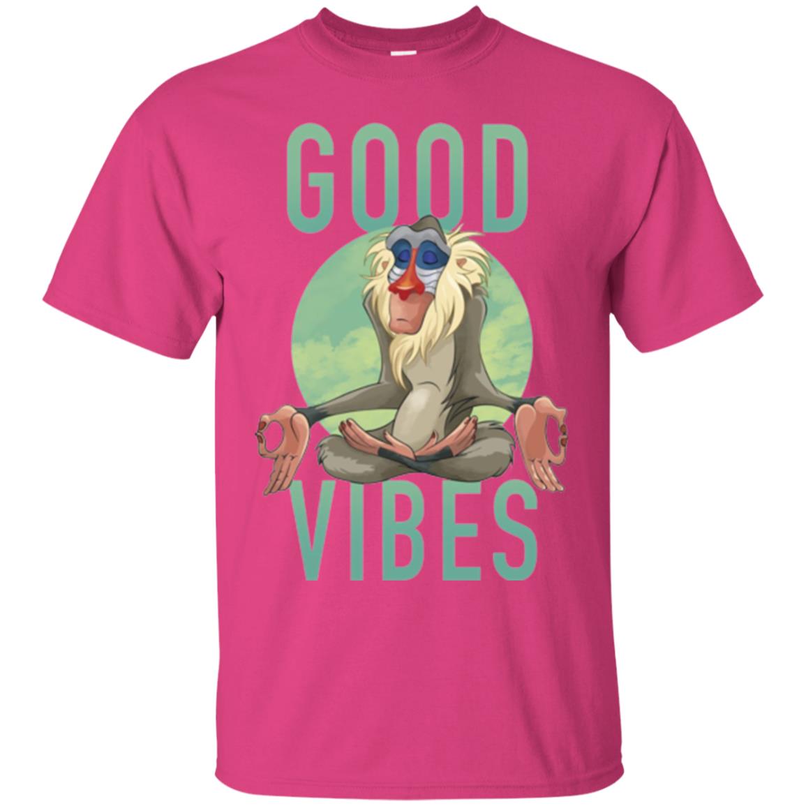 Rafiki Meditate Good Vibes T-shirt Heliconia