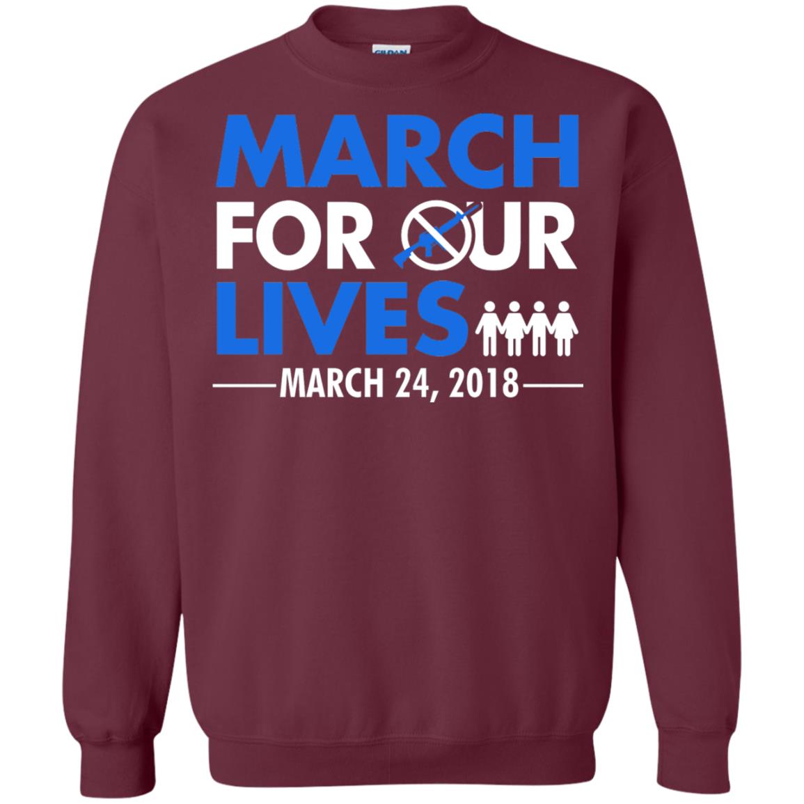 March For Our Lives March 24 2018 Gun Control T-shirt Maroon