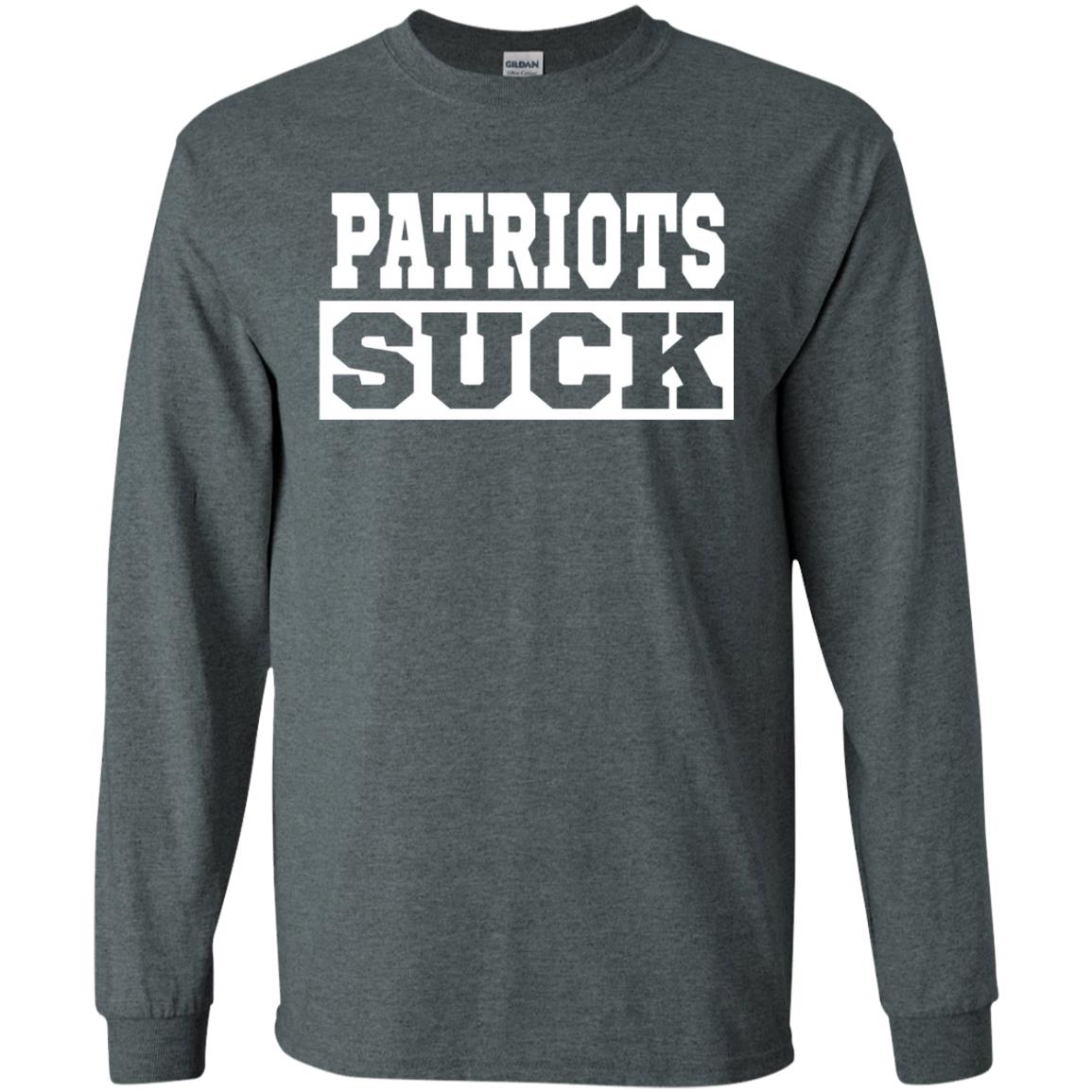 Patriots Suck T-shirt I Hate Patriots Dark Heather