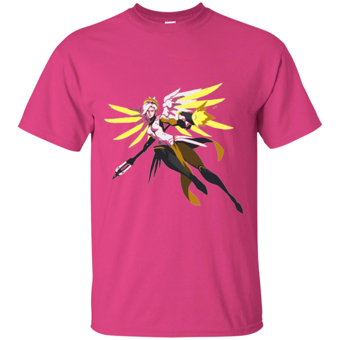 Overwatch Mercy Battle Ready Spray T-shirt Heliconia