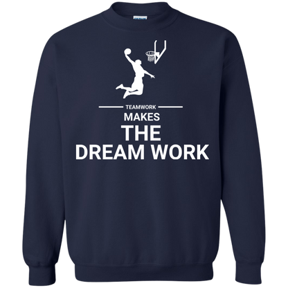 Basketball T-shirt Teamwork Makes The Dream Work Navy