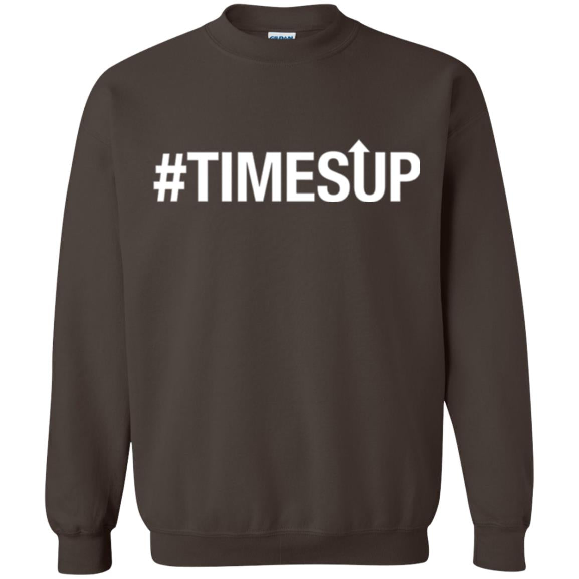 Feminist Movement T-shirt Time_s Up Dark Chocolate