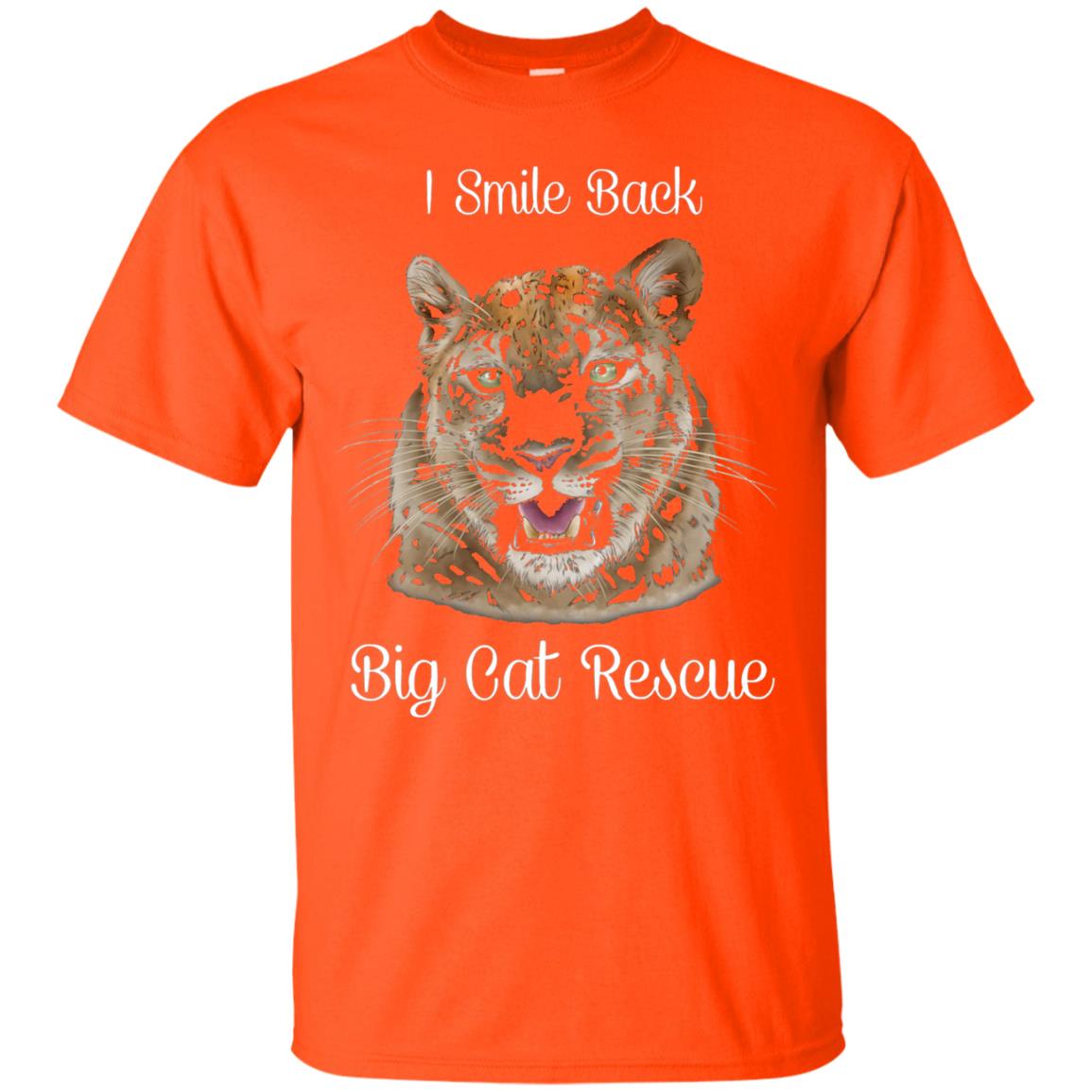 I Smile Back Big Cat Recuse Shirt Orange