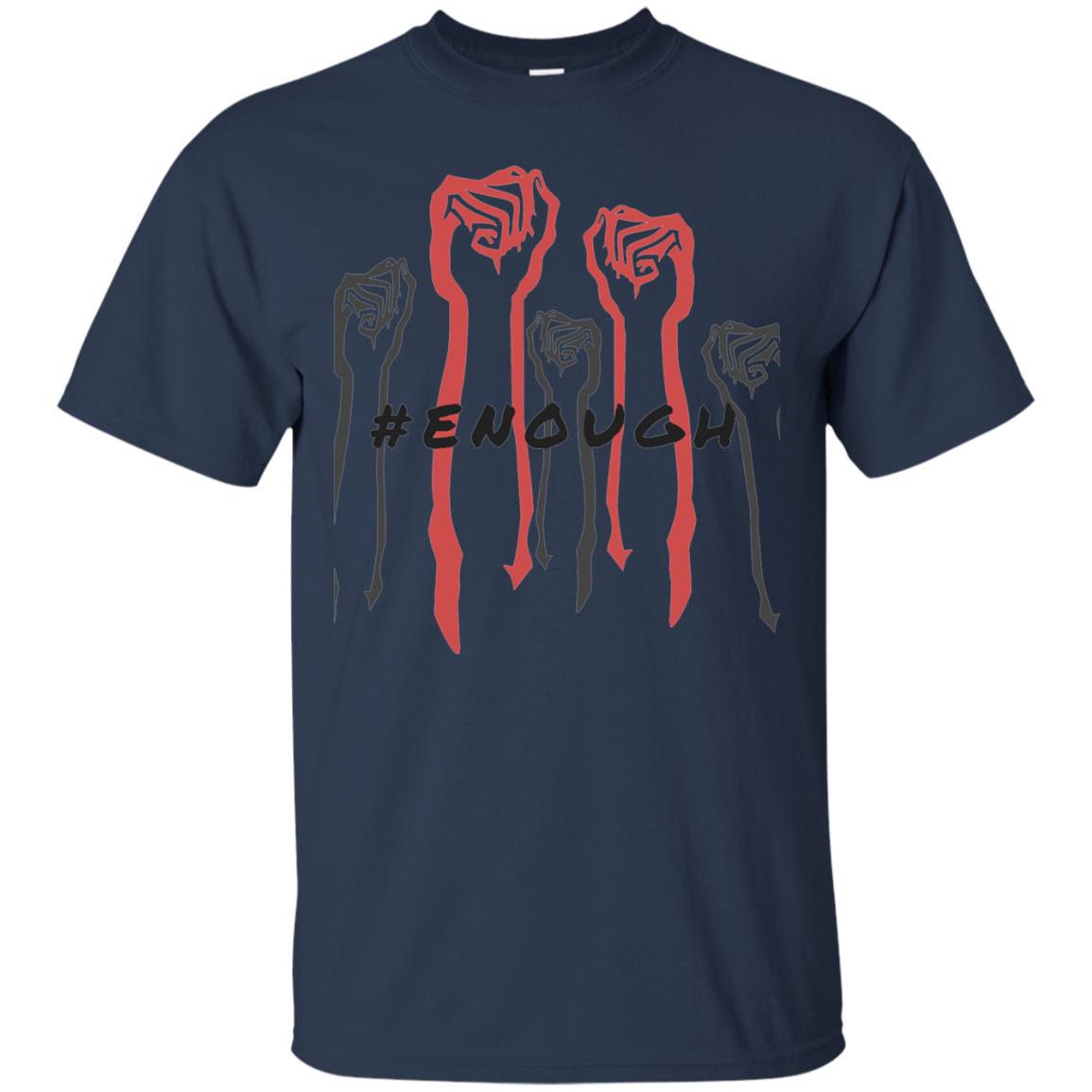 Hash Tag Enough Gun Control Shirt Navy