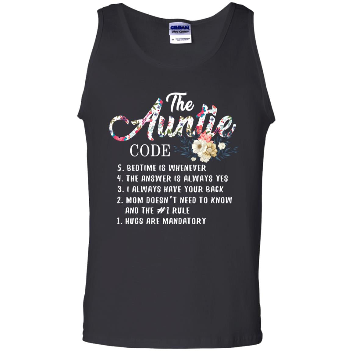 The Auntie Code Shirt For WomensG220 Gildan 100% Cotton Tank Top