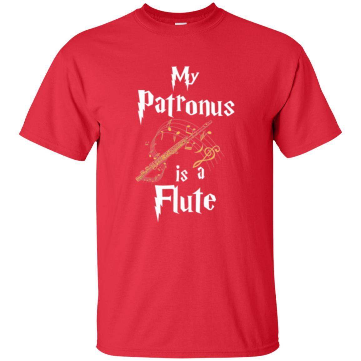 Musician T-shirt My Patronus Is A Flute Red