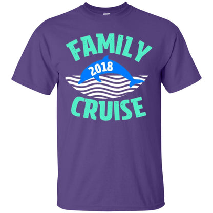Family T-shirt Cruise Vacation 2018 Purple