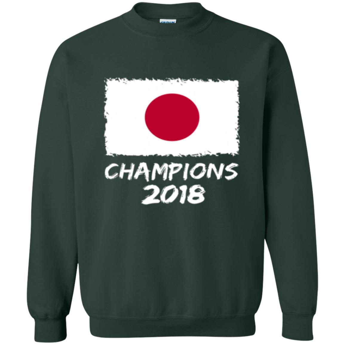 Football Lover T-shirt Japan Champions 2018 T-shirt Forest Green