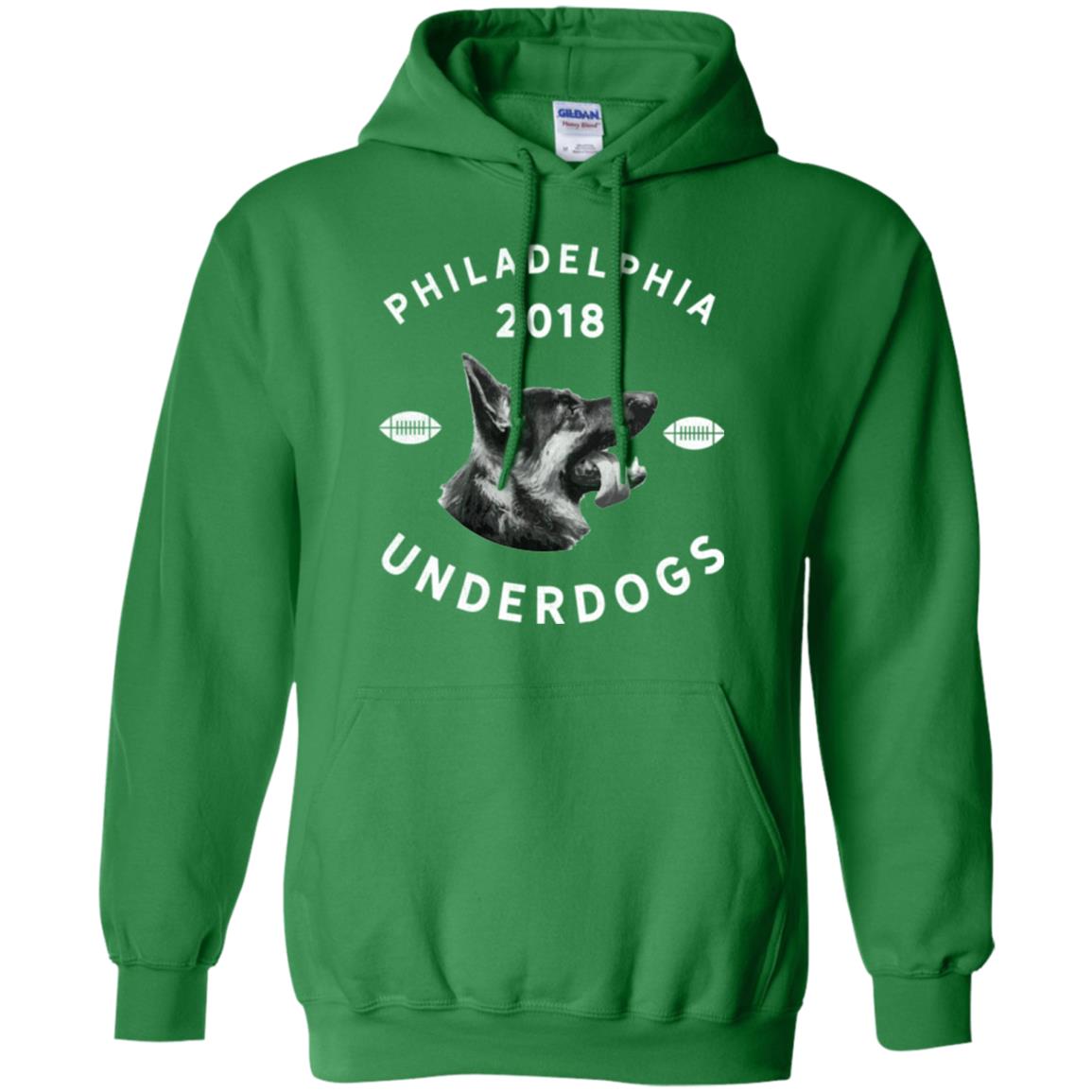 Dog Lover T-shirt Philly Philadelphia Underdogs 2018 Game Day Irish Green