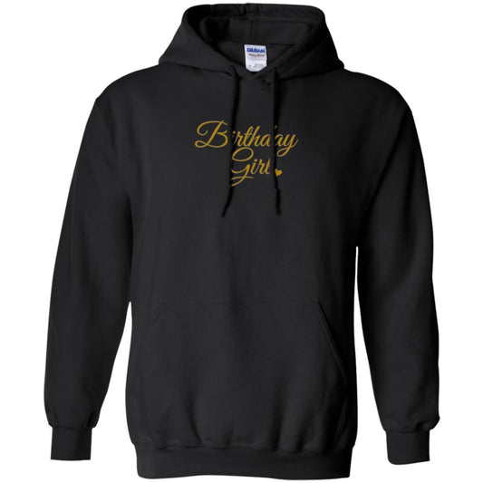 Gold Birthday Girl T-shirt Black