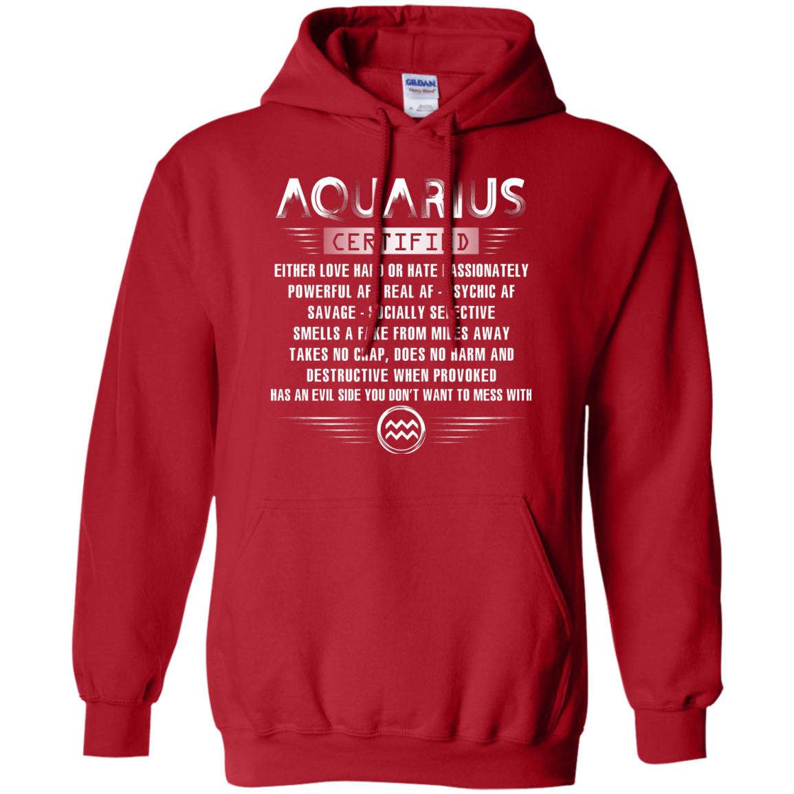 Aquarius Certified Either Love Hard Or Hate Passionately Powerful Af T-shirt