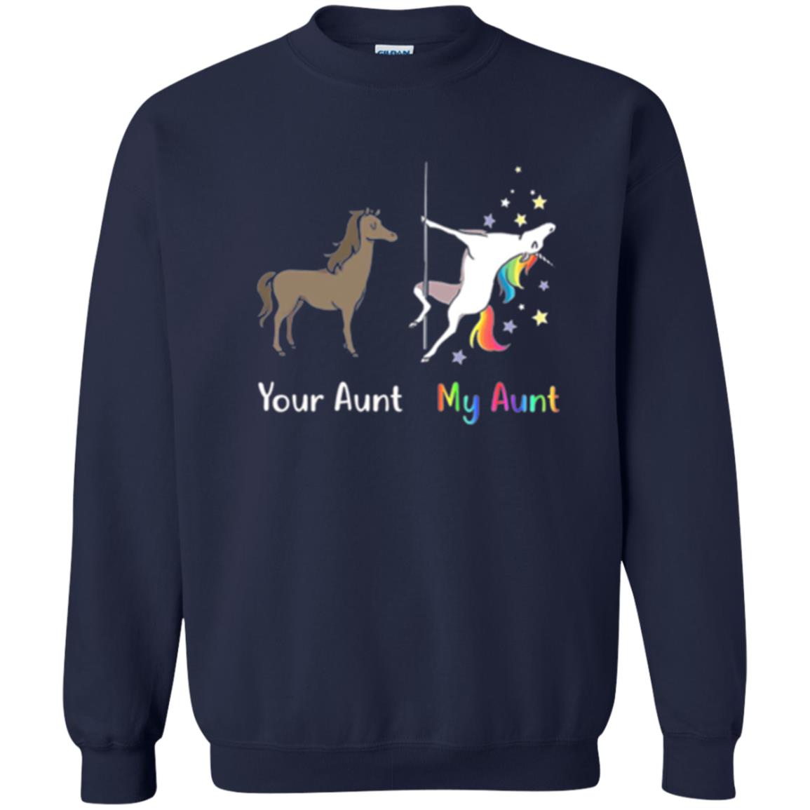 Unicorn T-shirt Your Aunt My Aunt Navy