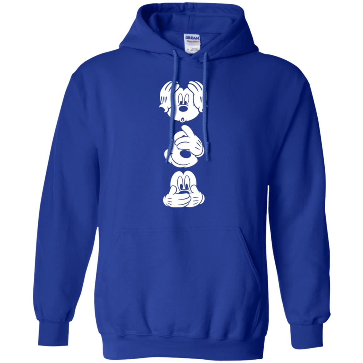 Cartoon T-shirt Disney Mickey Mouses Graphic Royal