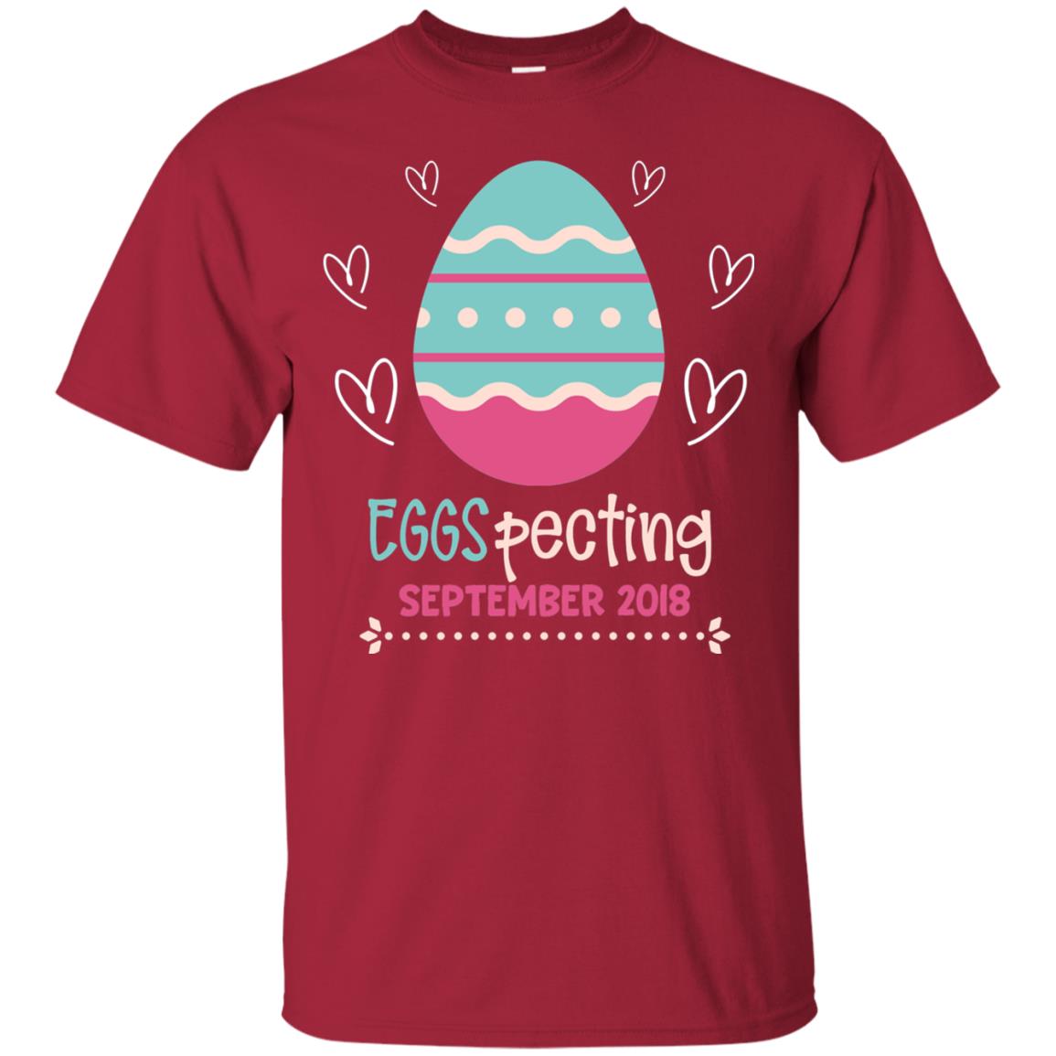 Easter Pregnancy Announcement Shirt Eggspecting September 2018 Cardinal