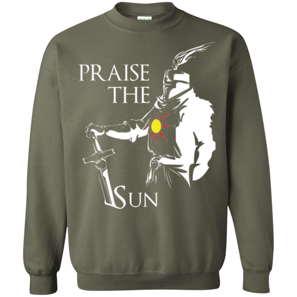 Gamer T-shirt Praise The Sun Knight T-shirt Military Green
