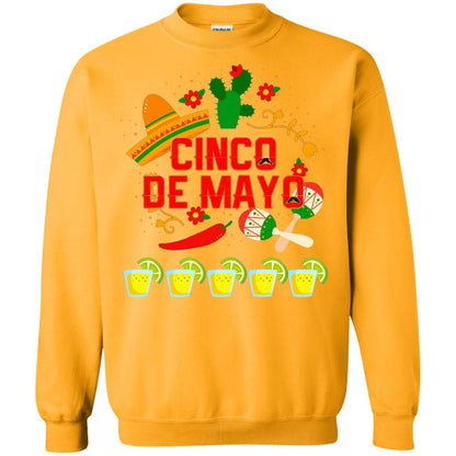 Fiesta Cinco De Mayo T-shirt Gold