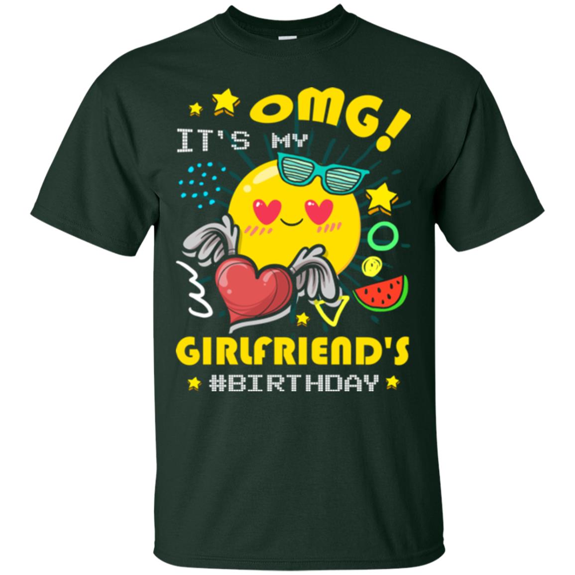 Boyfriend T-shirt Omg It's My Girlfriend's #birthday Forest
