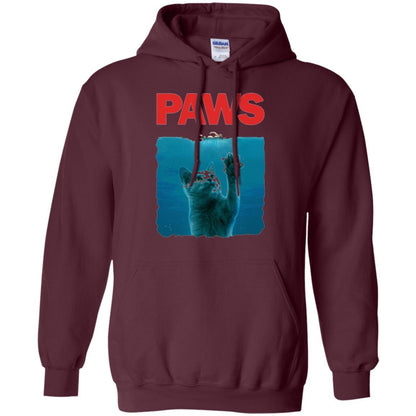 Cat Lover T-shirt Paws Kitten Meow Parody Maroon