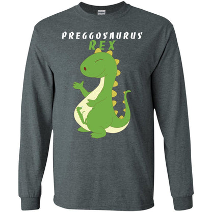 Dinosaur Pregnancy Pregosaurus Shirt Dark Heather