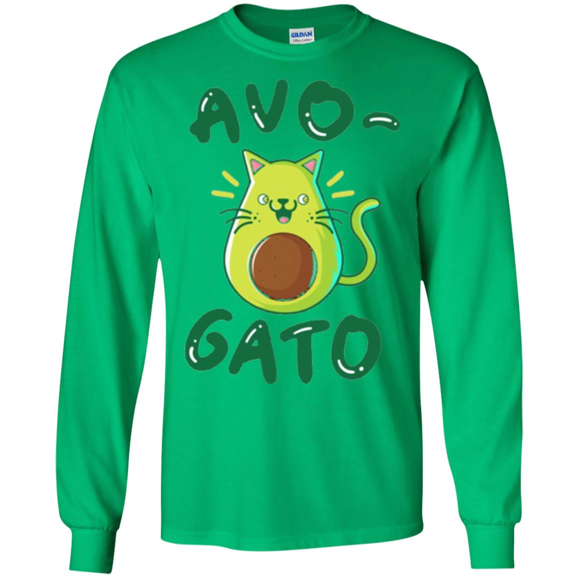 Cat Lovers T-shirt Avocado Avogato Irish Green