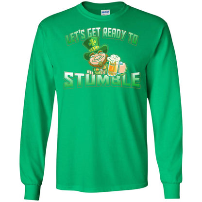 St.patrick_s Day T-shirt Let_s Get Ready To Stumble Irish Green